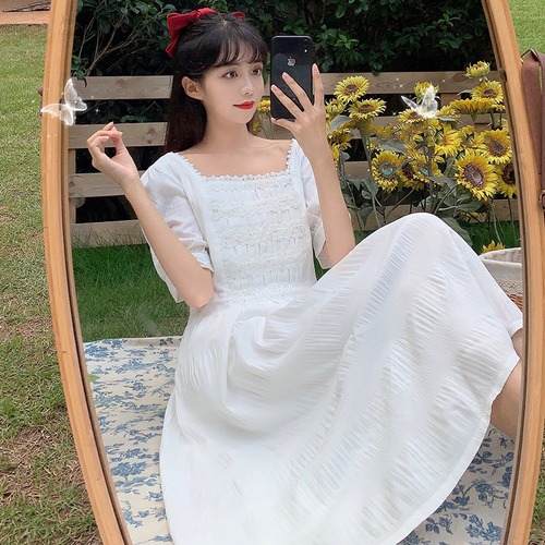 ✞ レースプリーツスリーブ スウィート スクウェア ステッチ ✞ゴスロリ SM ミリ 甘ロリ クラロリ 和ロリ エレガント 黒ロリ 姫ロリ 華ロリ BB-BB5938491