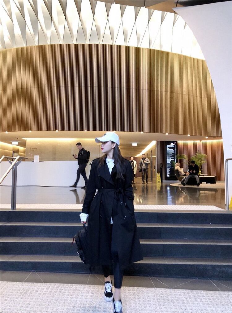 炸裂するほど美しい 早い者勝ち ラペル ベルト トレンチコート ジャケット デザインセンス スプリット