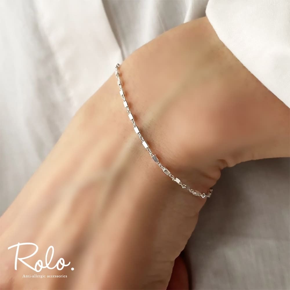 キューブチェーンブレスレット シルバー925 | Roloshop BASE店
