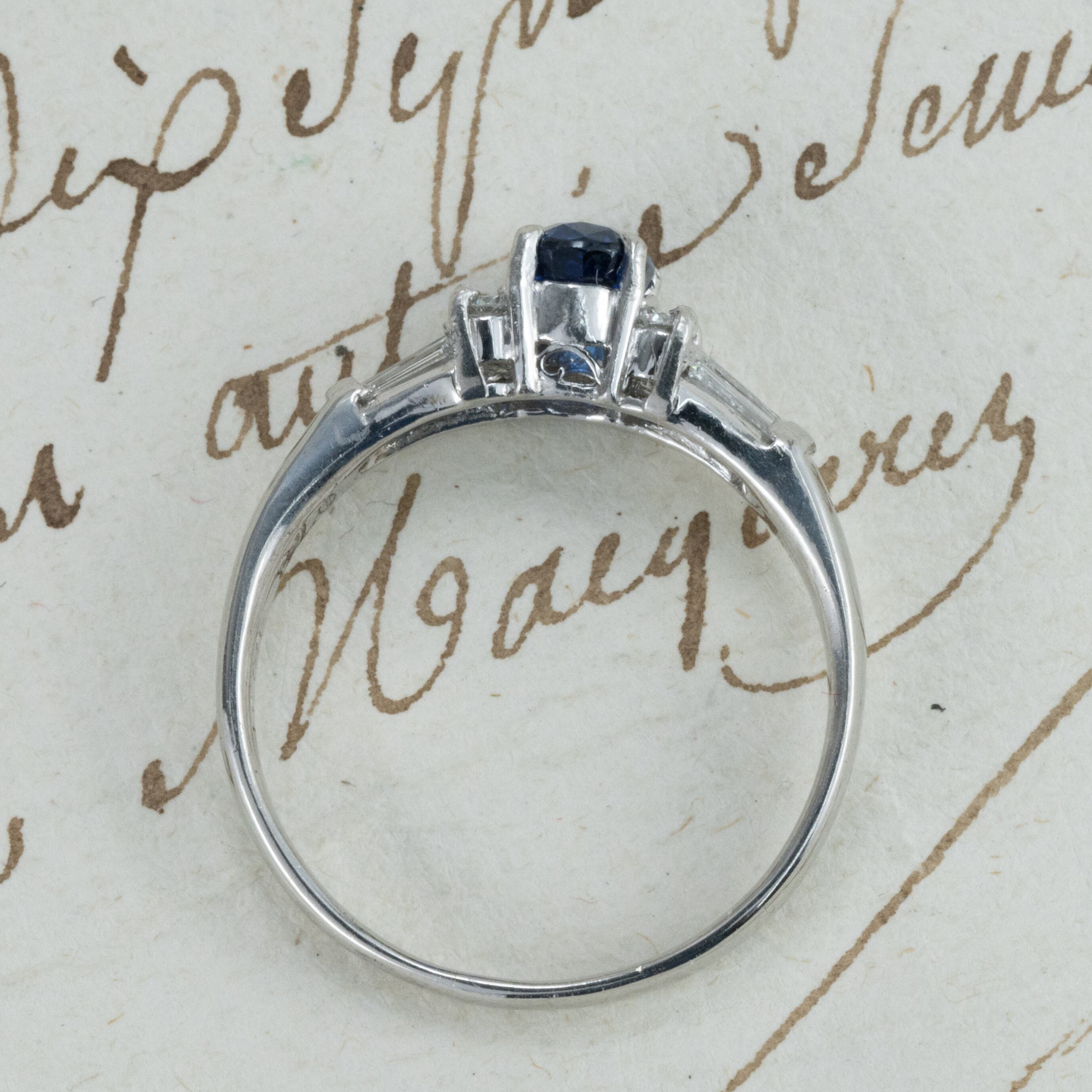 日本の作品】昭和レトロ デザイン ヴィンテージ リング Pt900  