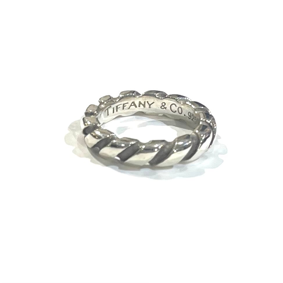 TIFFANY&CO】2212 立体ツイスト ロープ ねじりリング 12号