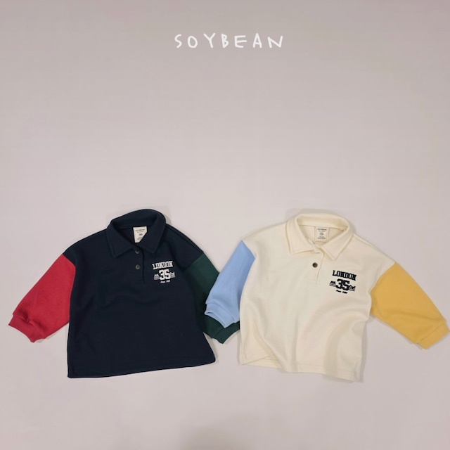 《送料無料》予約:モダン配色カラーT【soybean】