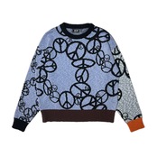 FAKE AS FLOWERS / PEACE CREWNECK KNIT