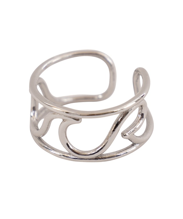 WAVE ICON PINKY RING-SILVER［REA201］