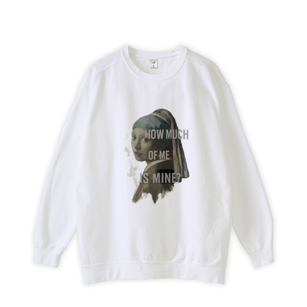 IDENTITY CANVAS　Garment dye Sweatshirt White [T0006]