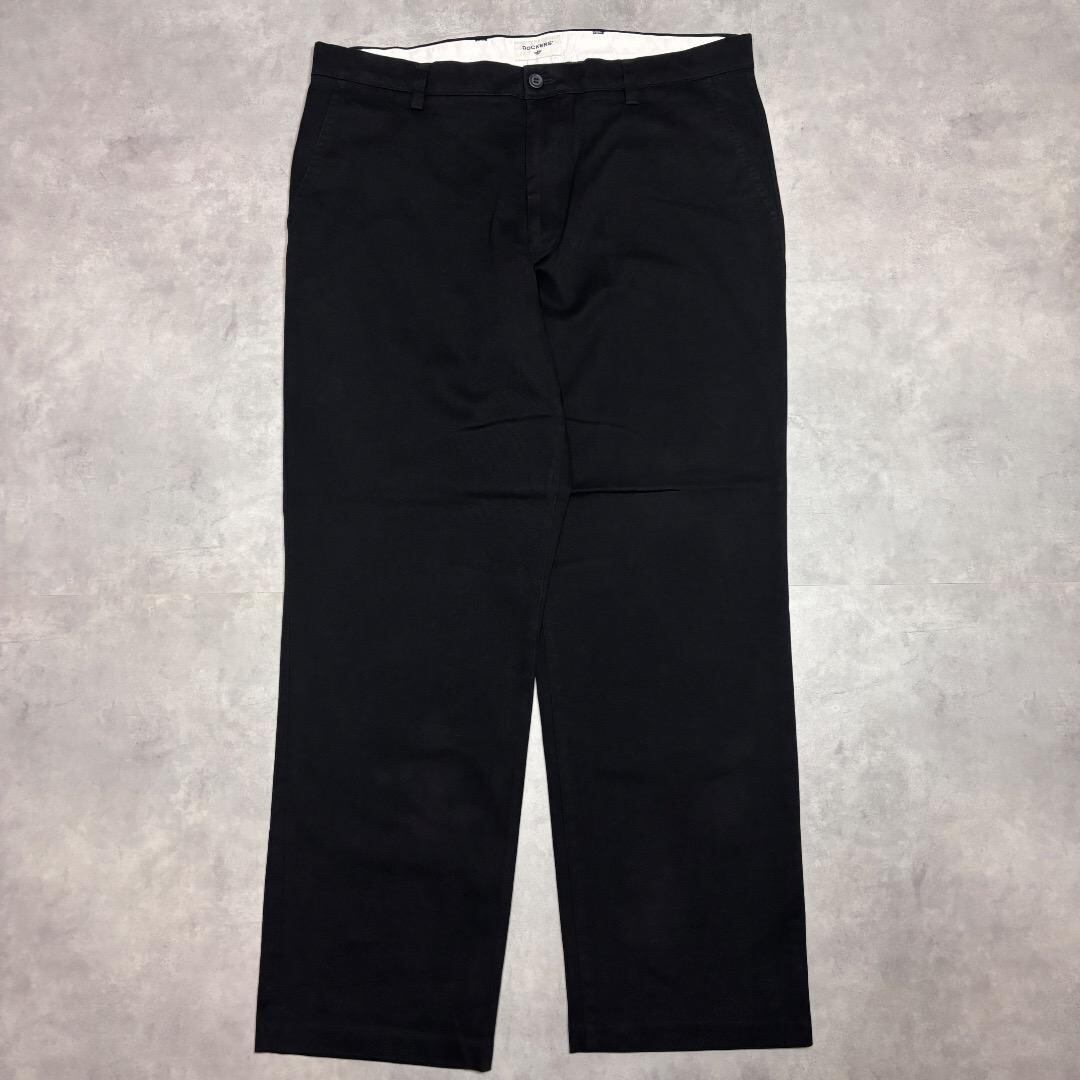 ドッカーズ リーバイス W36 チノパン スラックスボトム 古着 黒 16898