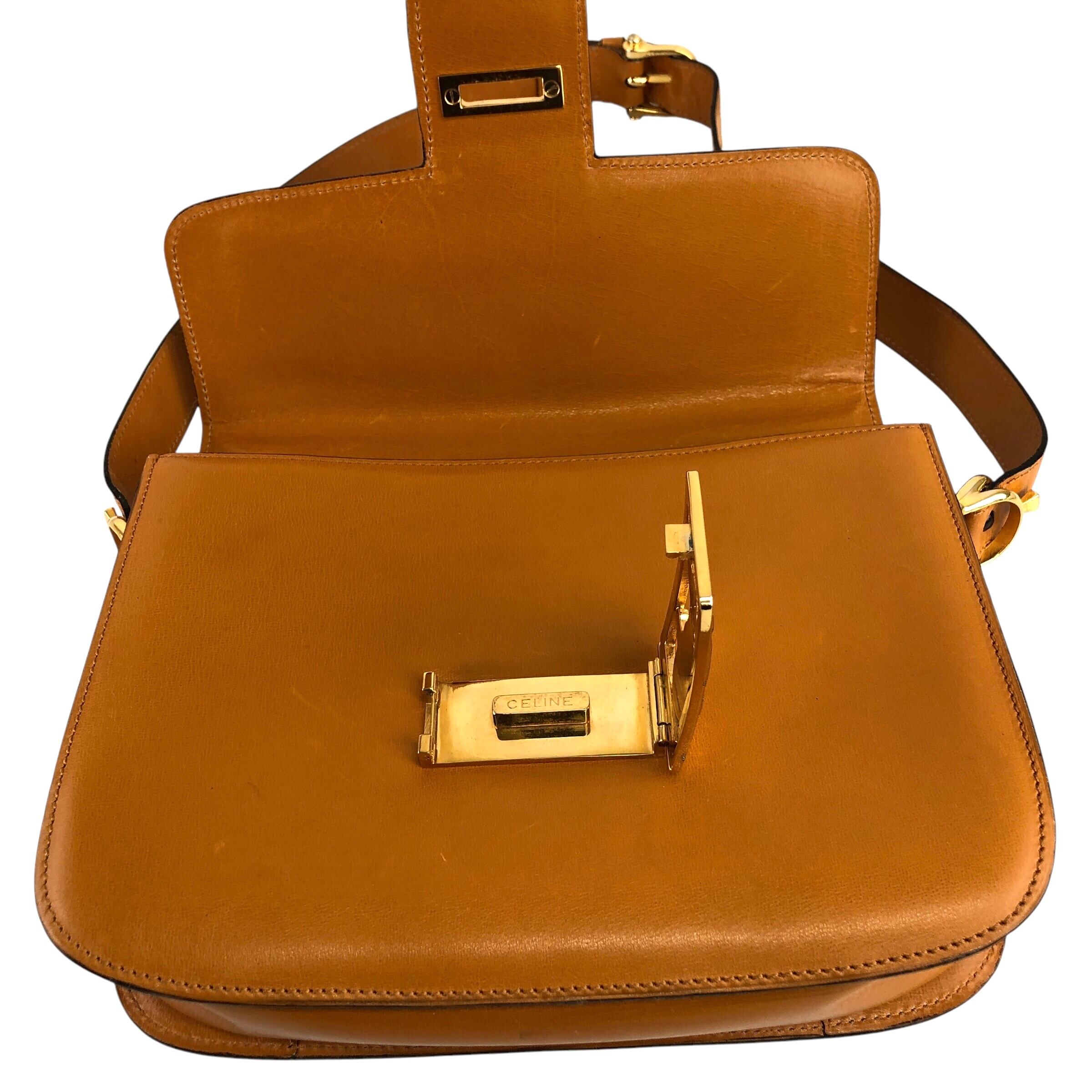 CELINE セリーヌ ショルダーバッグ キャメル 馬車 ホースキャリッジ