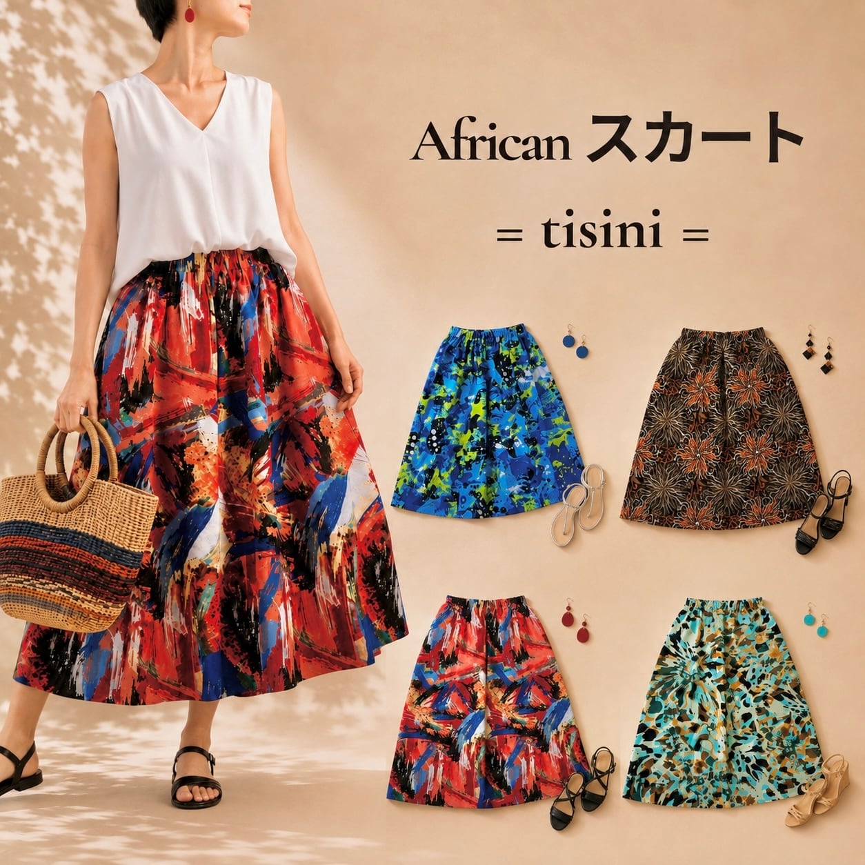【4種】SIKUスカート　= tisini =