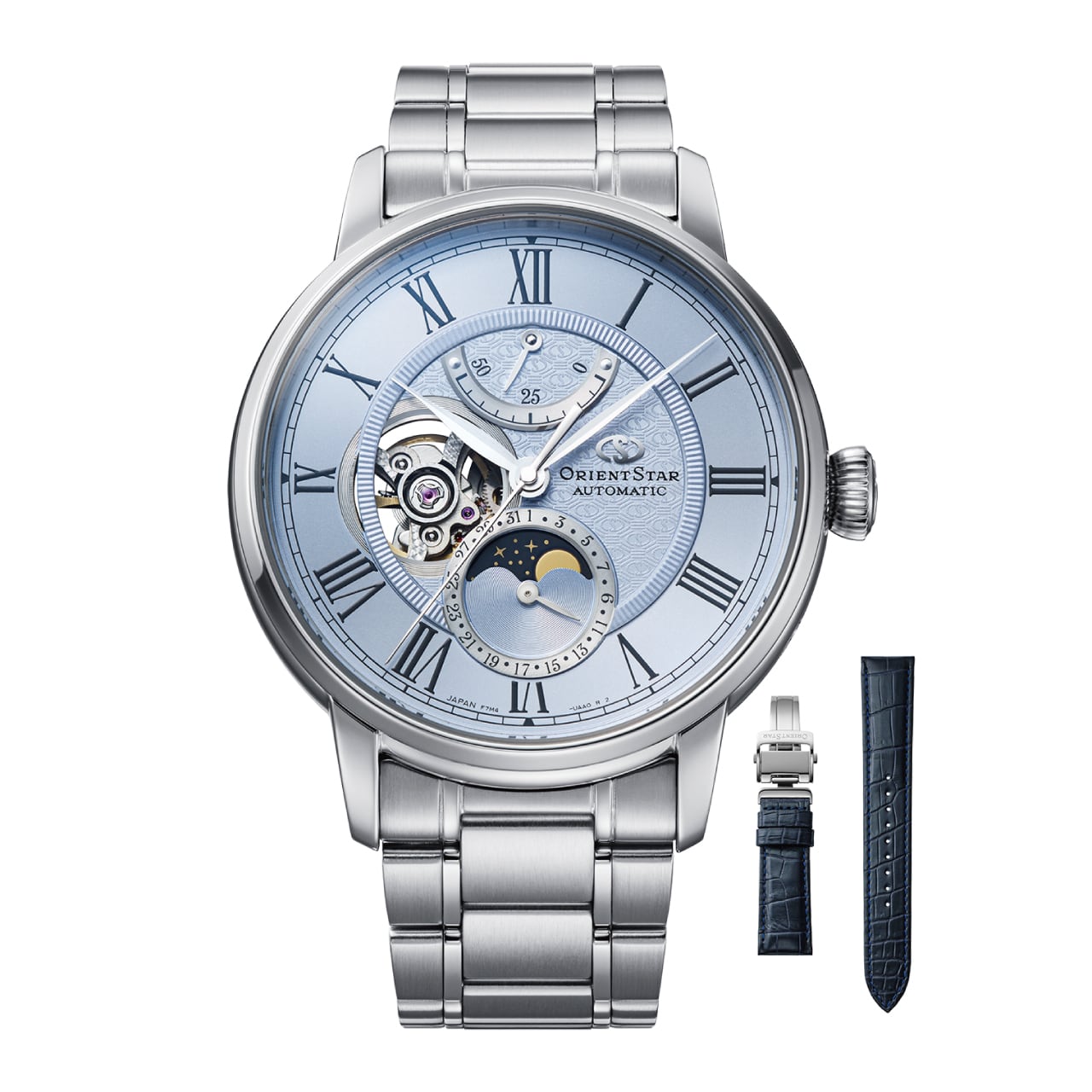 オリエントスター M45 F7 メカニカルムーンフェイズ RK-BT0003L(ライトブルーダイヤル/数量限定モデル)