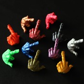 FXXK! HANDSIGN VALVE CAP /カッパー