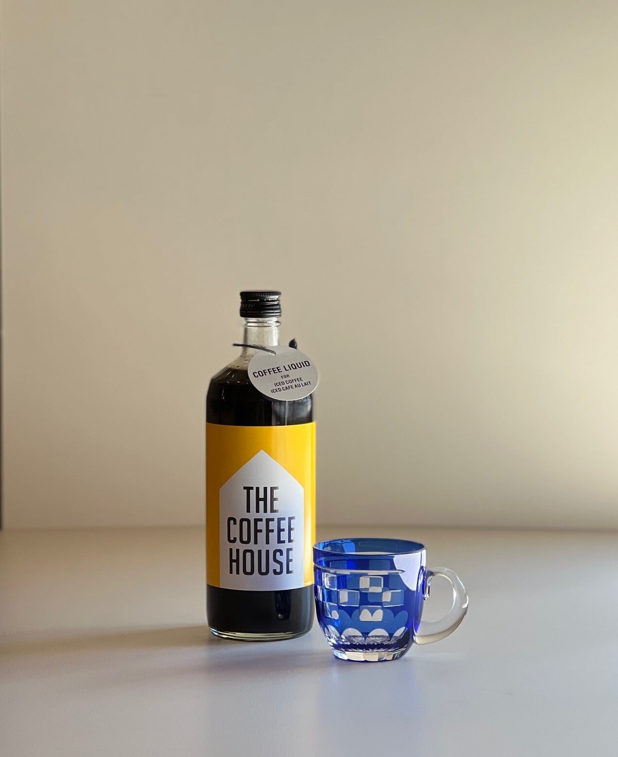 すみだ珈琲オリジナル 江戸切子カップ 市松柄 藍 | THE COFFEE HOUSE すみだ珈琲オリジナル 江戸切子カップ 市松柄 藍 | THE COFFEE HOUSE