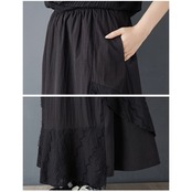 パッチワーク レース フレアスカート  00239