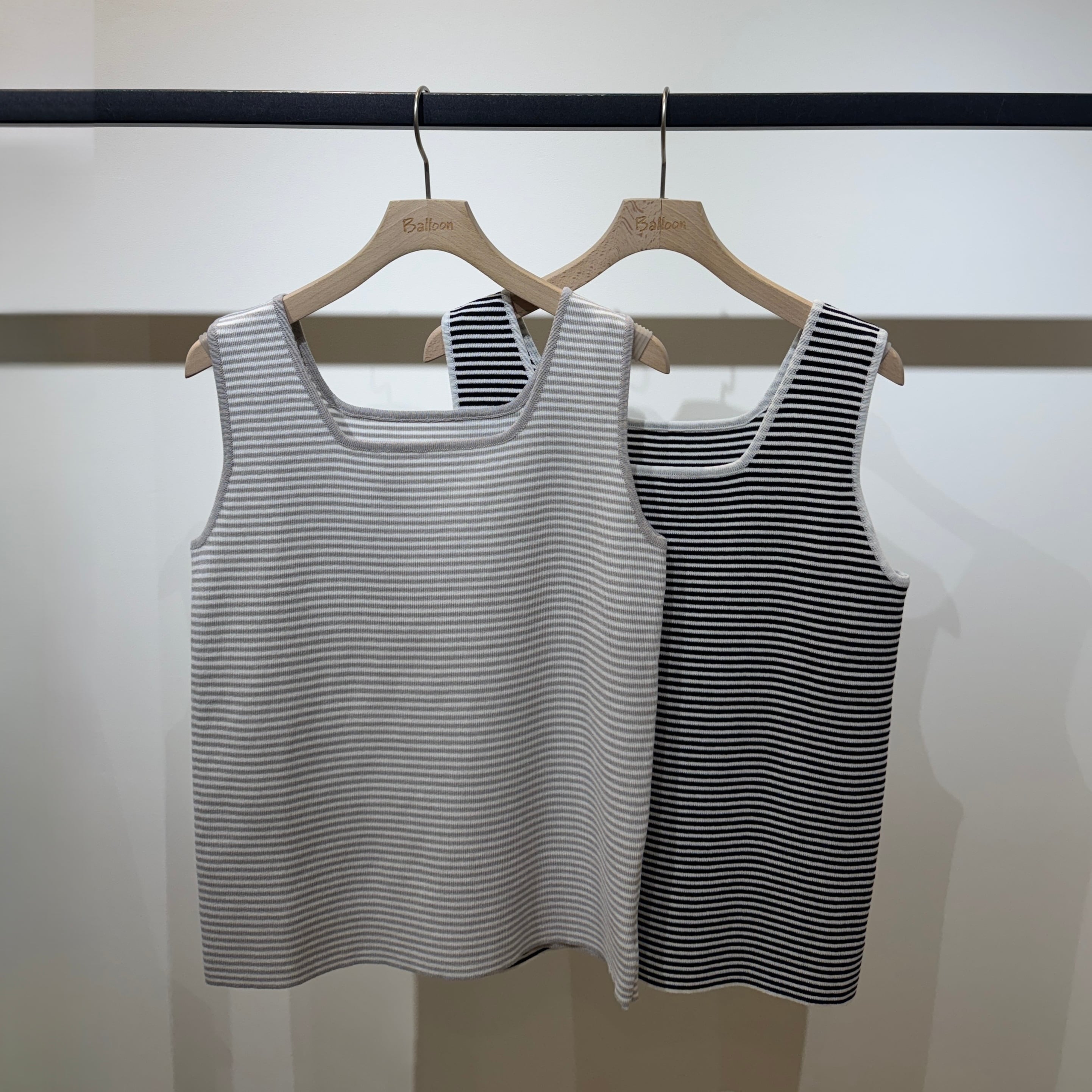 スクエアーニットタンク(ボーダー)