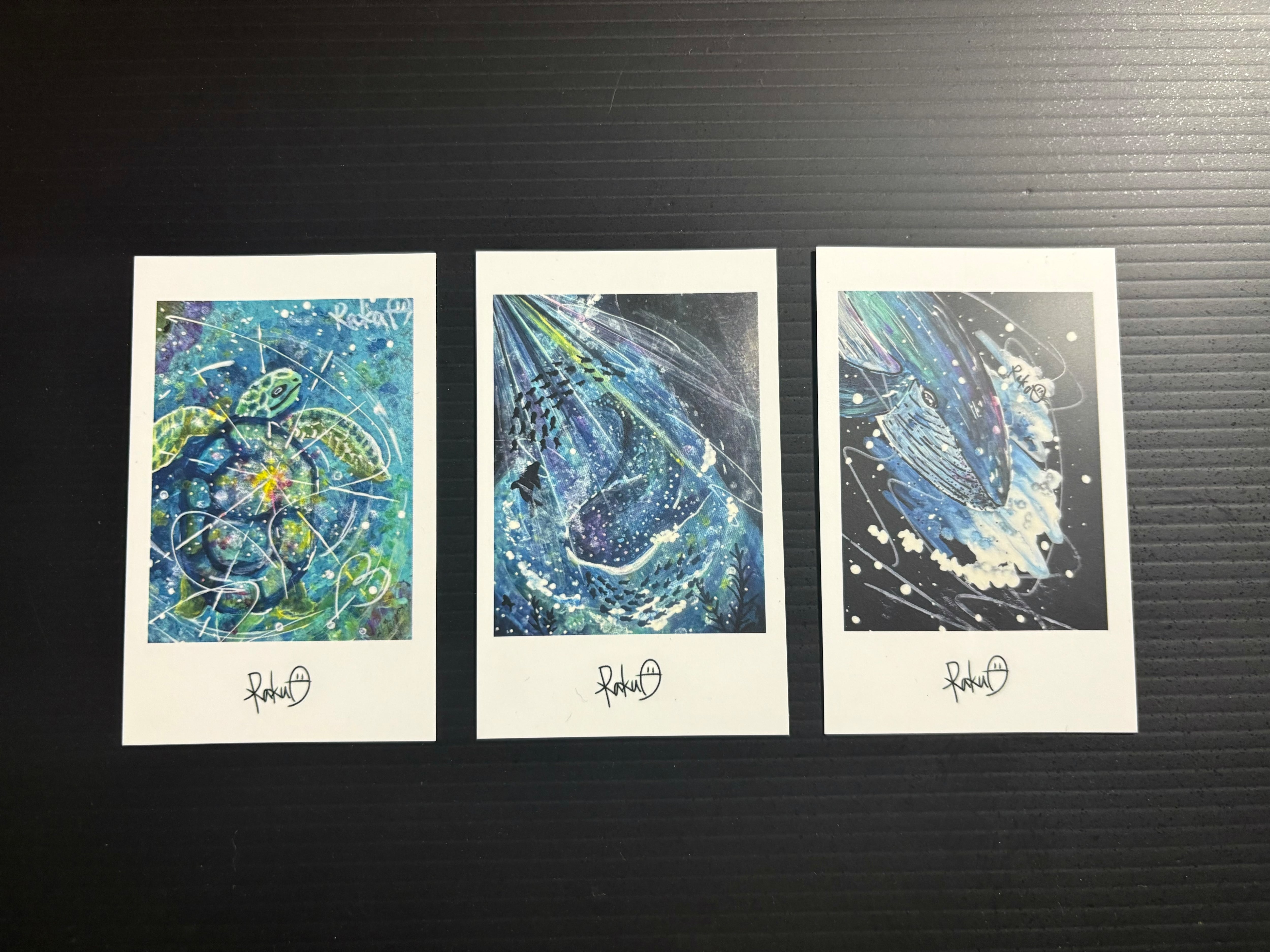 チェキ風イラスト】カメ-太陽- | Rakuo ＆ Rakumaru