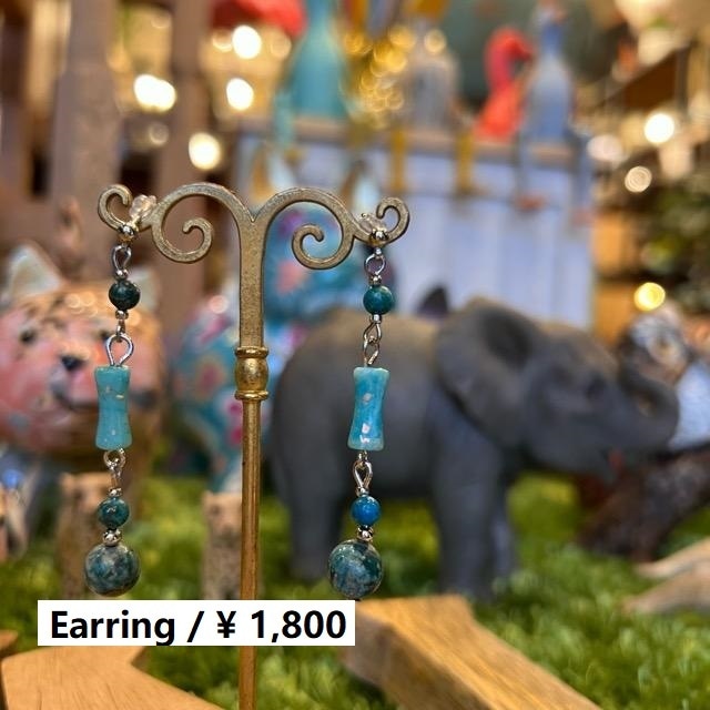 TOPANGA Jewelry　ターコイズブルーピアス