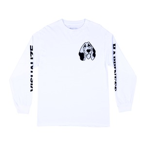 QUASI HAPPINESS L/S TEE WHITE