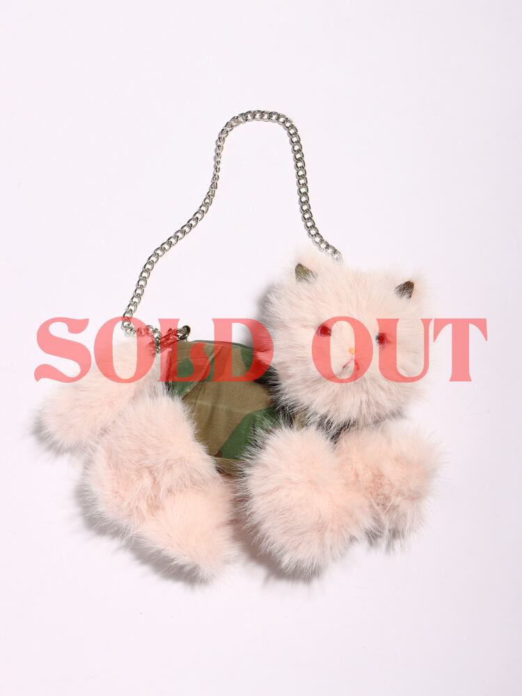 THE made in mix ぬいぐるみショルダーバッグ　ねこ キャットハンドルバッグ) 母 × mix コラボ | THE made in mix