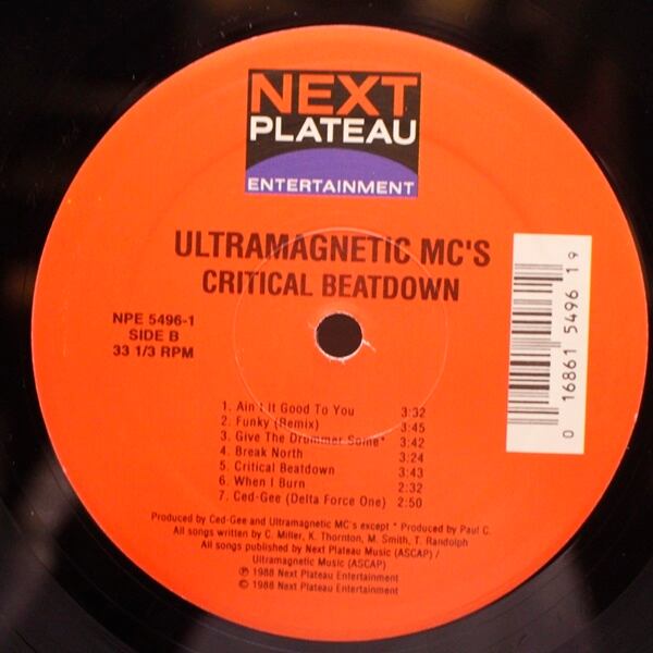 Ultramagnetic MC's / Critical Beatdown [NPE 5496-1] - 画像4