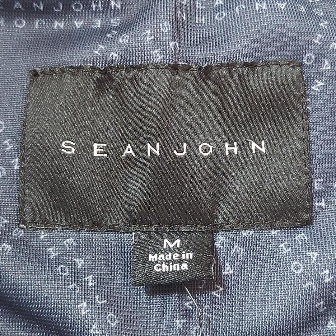 SEANJOHN ショーンジョン 袖ライントラックジャケット M ネイビー 白