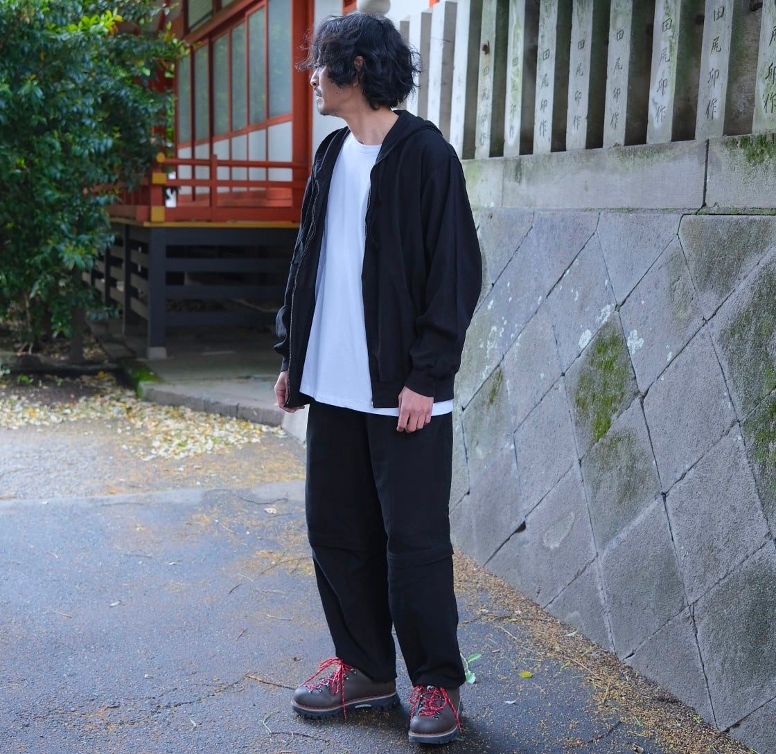 COMOLI(コモリ) /オックスジップパーカー-BLACK-(D01-01024) | Signs