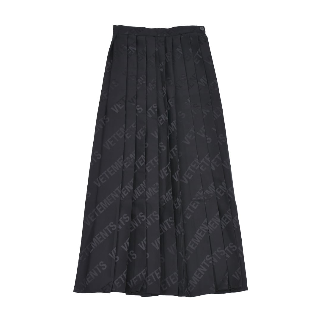 VETEMENTS】MONOGRAM PLEATED SKIRT | AYIN