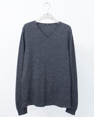 "Ermenegildo Zegna" V-neck high gauge knit sweater