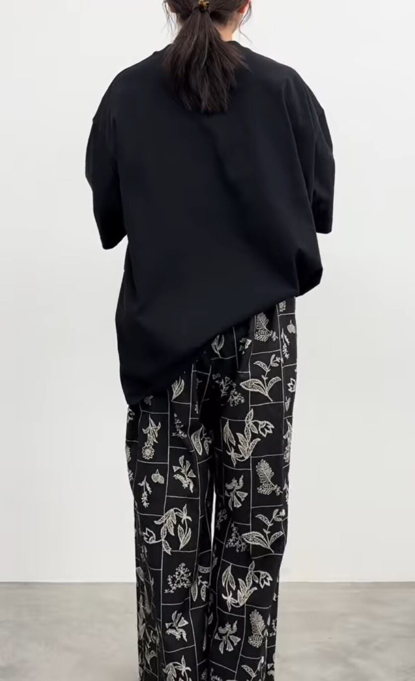 CLOCHE(クロッシェ)】ロゴプリント五分袖Tシャツ［612-85735