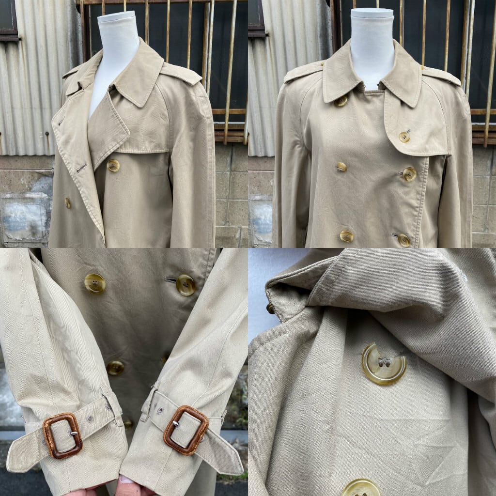 ビンテージ 英国製 Burberry S バーバリー トレンチコート レディースm相当 古着 ロングコート マキシコート ヴィンテージ 裏地バーバリーチェック ベージュ コート Ss21 Cave 古着屋 公式 古着通販サイト