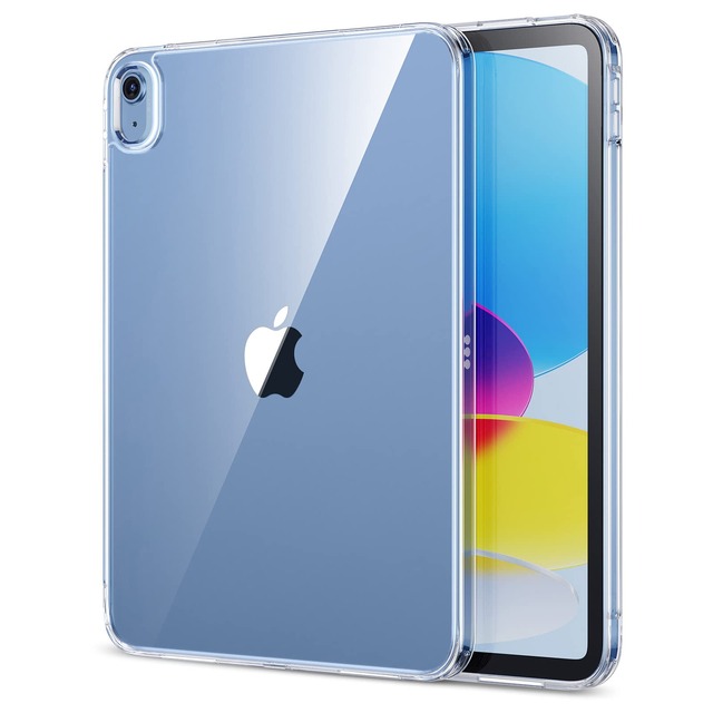 ESR iPad A16 ケース 第11/10世代 (2025/2022モデル) 専用カバー 11インチ/10.9インチ 薄型軽量 耐衝撃・耐落下保護・耐黄変 ハイブリッドケース ハード背面とソフトフレーム Pencil対応 クリア