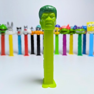 ☆ VINTAGE1989 ☆【 The Hulk / 超人ハルク ) 】ブルース・バナー / スモールヘッド / PEZ / ペッツ / CANDY&DISPENSER  〚アメリカン雑貨 アメトイ〛
