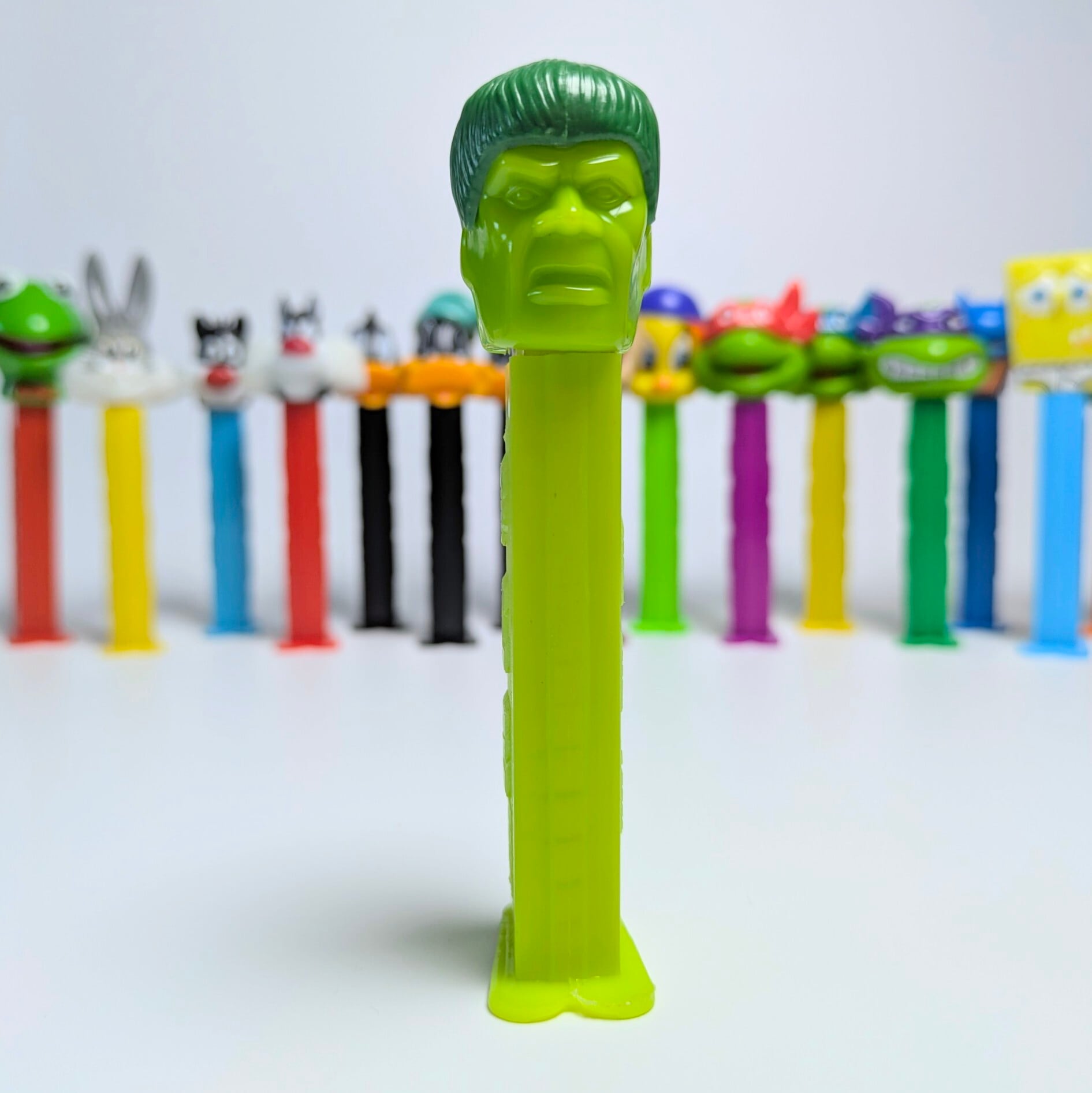 ☆ VINTAGE1989 ☆【 The Hulk / 超人ハルク ) 】ブルース・バナー / スモールヘッド / PEZ / ペッツ / CANDY&DISPENSER  〚アメリカン雑貨 アメトイ〛