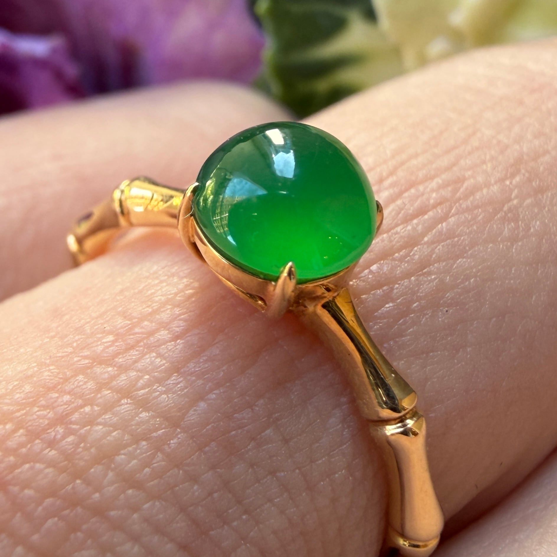 Jade Gold Ring RC2510SBRG12004 | Victorian Box