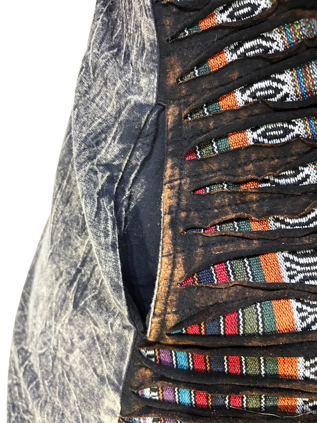 S/Wx織り半袖シャツOP/ブラック　NP25SS-SPNI02