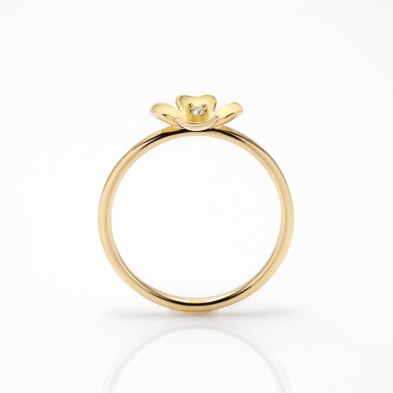 K18YG 「花水木」(ハナミズキ)リング ¥396,000 | rizjewelry