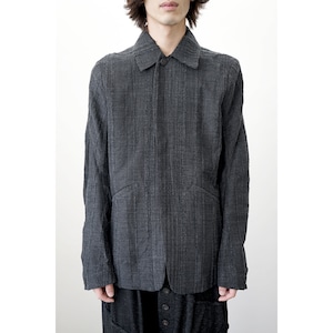 [D.HYGEN] (ディーハイゲン) ST104-0520A Wool Rayon Jacquard stripe jacket