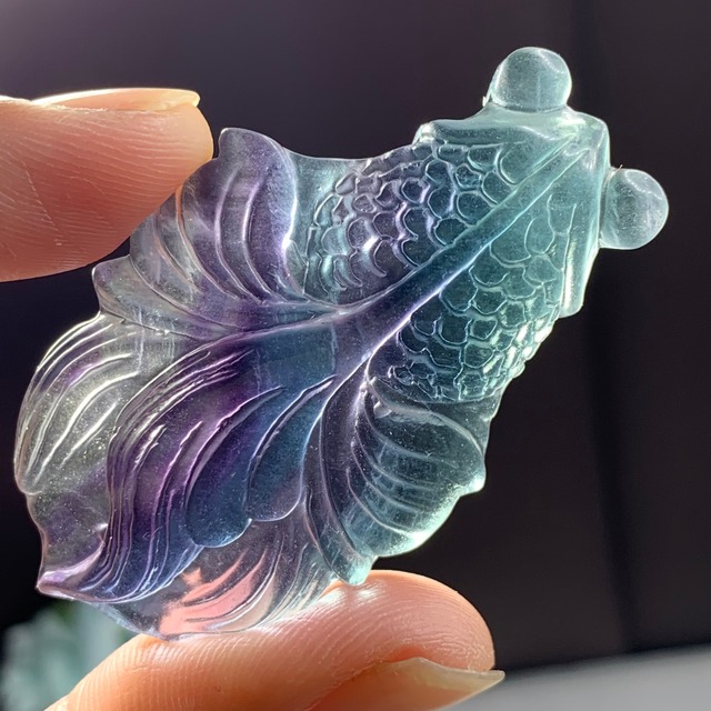 5.穴有り✩大型✩美しい金魚さんグラデーションフローライト