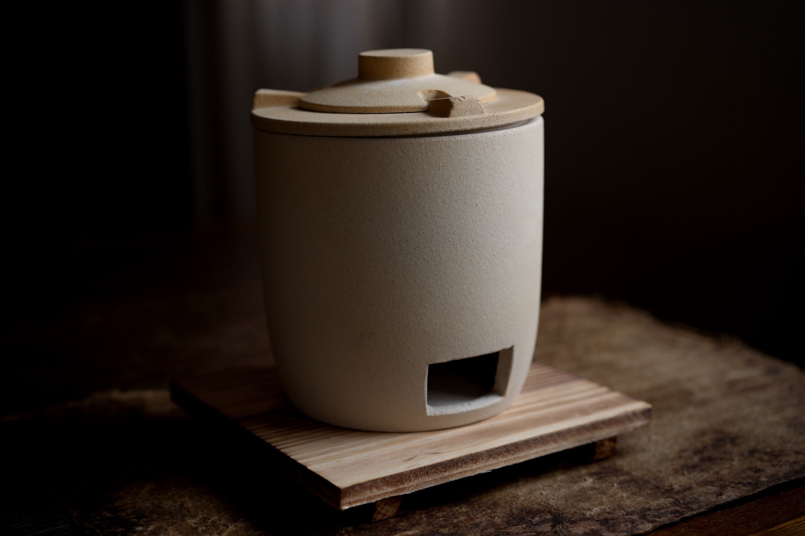 いちぶつ】茶席用 茶道炉（炭火・植物油ランプ両用・耐熱） | ichibutu