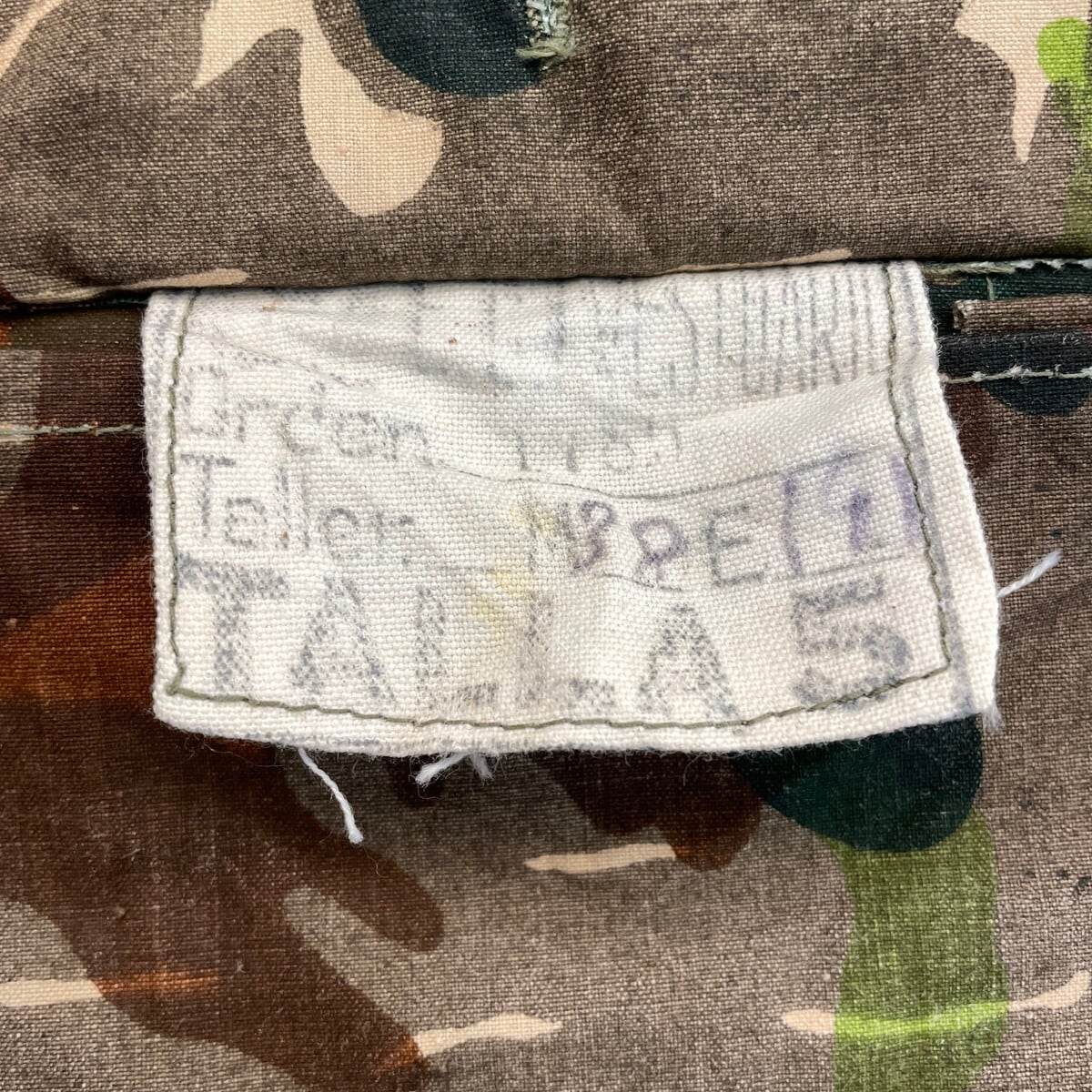 50〜60年代 スペイン軍 アメーバカモ リバーシブル フィールド