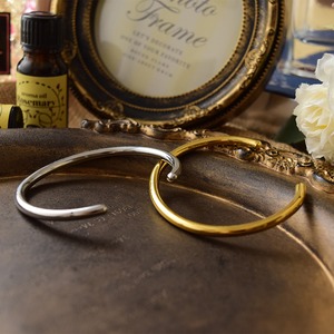 ラウンドシンプルステンレスバングルGD