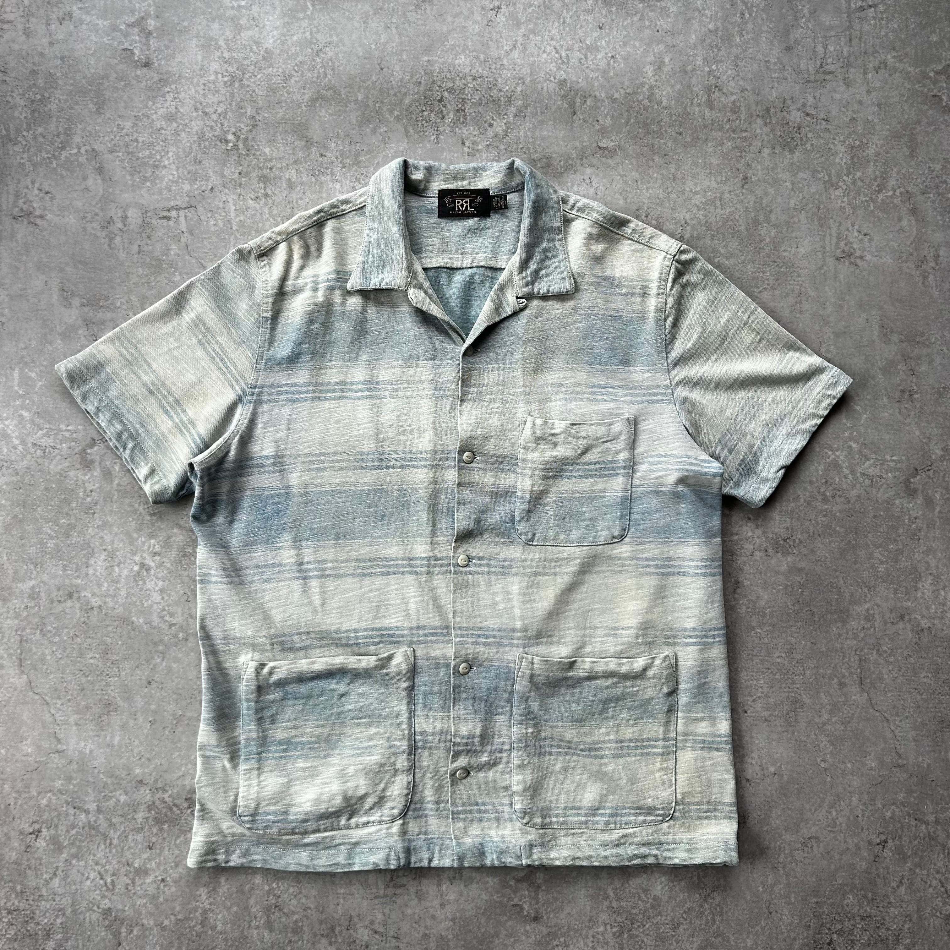 23s RRL ダブルアールエル インディゴストライプドジャージーキャンプ