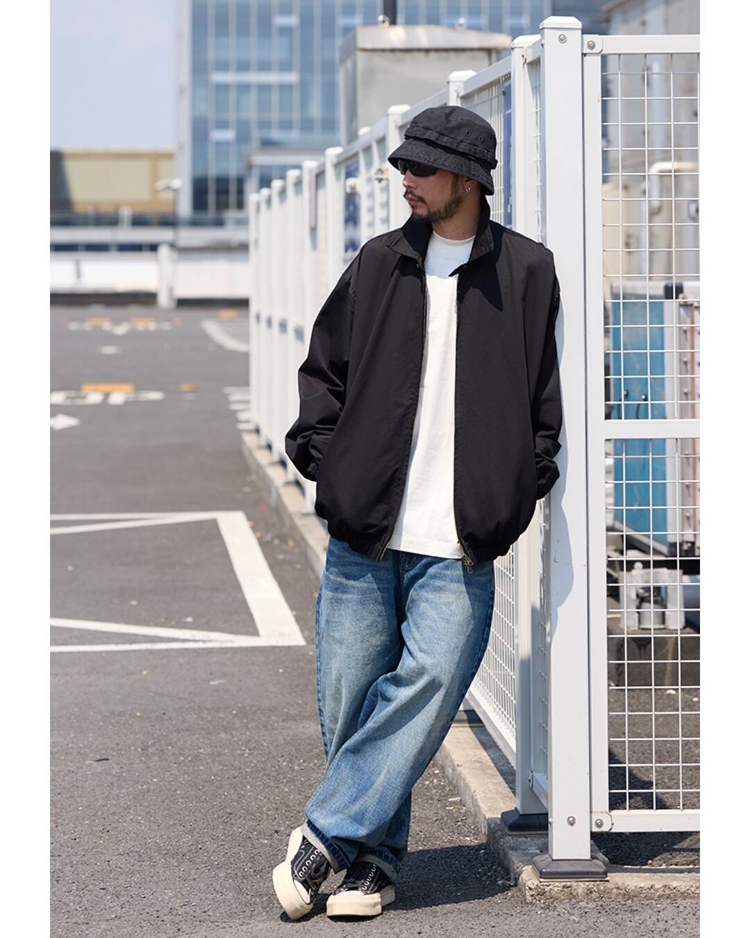 Full Zip-Up Wide Silhouette Coach Jacket x00726 | XPOSE