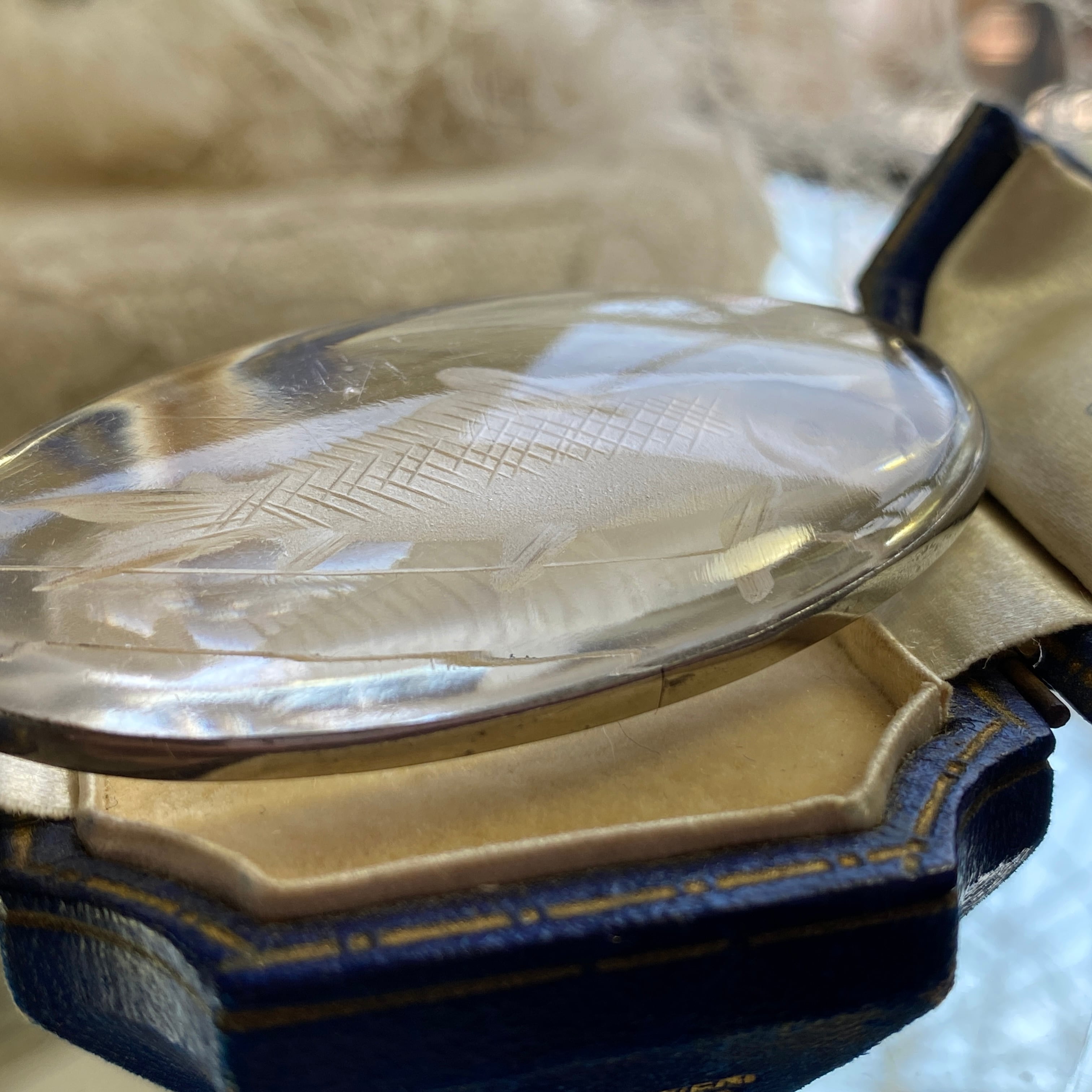 アンティーク 山梨水晶インタリオの帯留め | bonbidou22