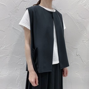 mizuiro ind crew neck vest