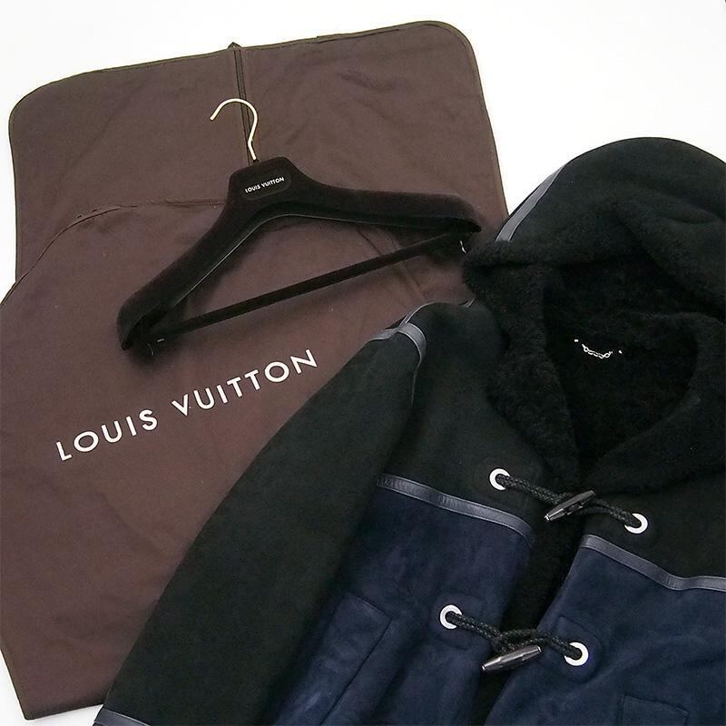 LOUIS VUITTON ルイヴィトン モノグラム ダッフルコート 56 ルイ・ヴィトン LOUIS VUITTON ムートン バックスキン ダッフルコート