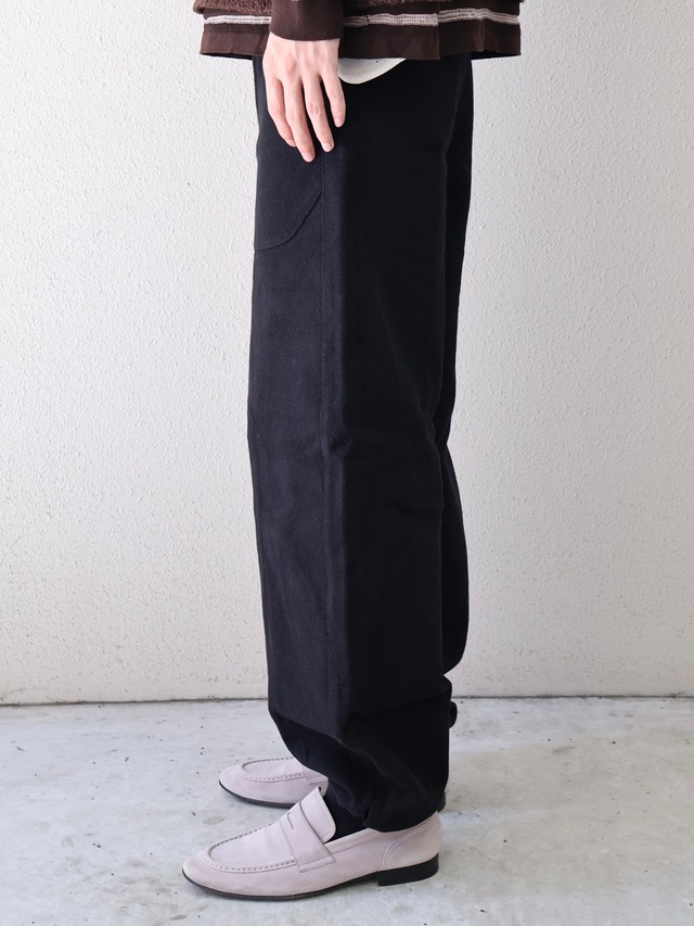 【ISA BOULDER】LANTERN TROUSERS/black