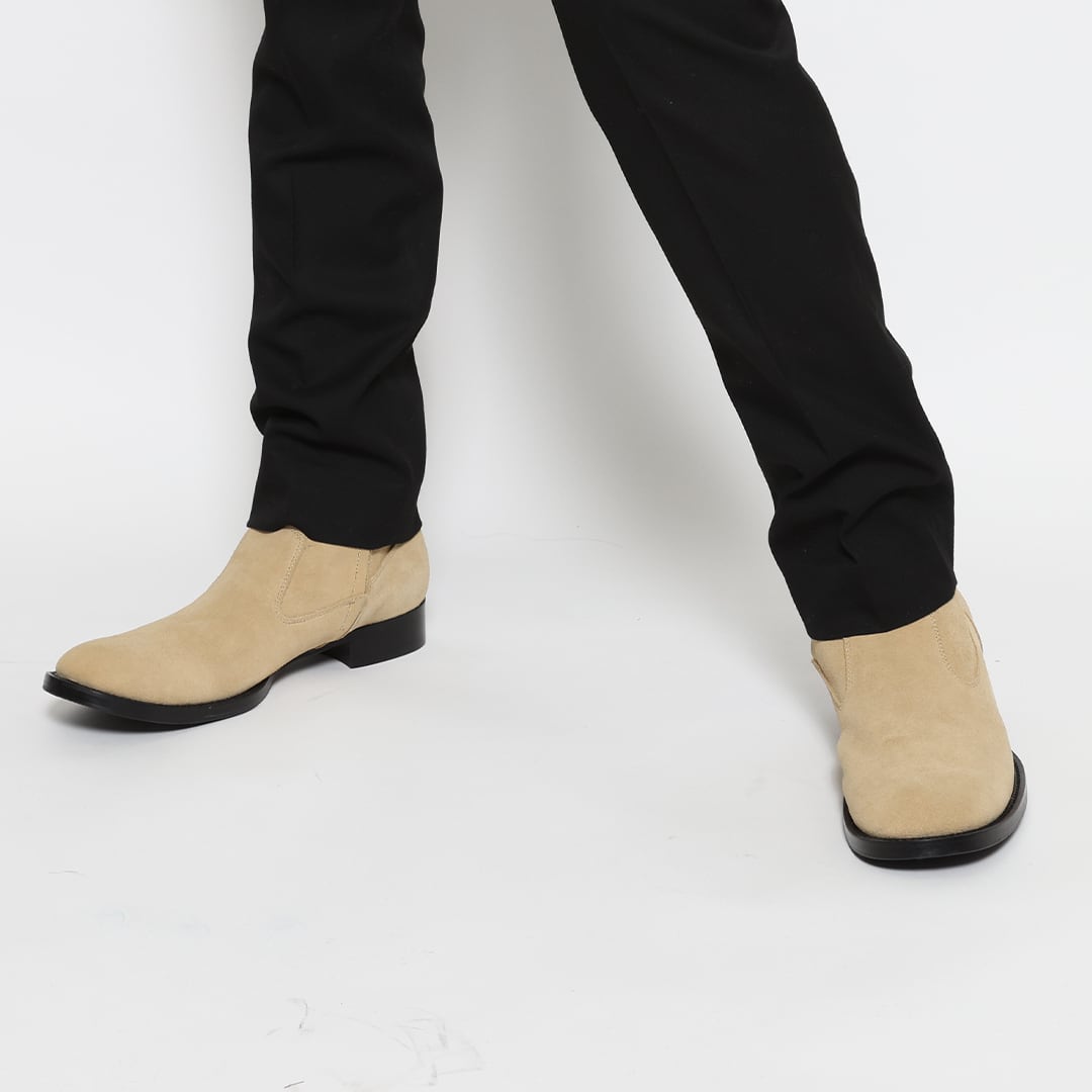 お値下げ交渉受付中UNUSED サイドジップブーツ UNUSED（アンユーズド） サイドジップブーツ ブラウンスウェード