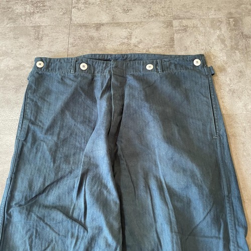 50-60s フランス軍 HBT フレンチワーク コットン パンツ W36 詳細写真3