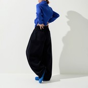 ハーフボタン ハイネックニット H0045