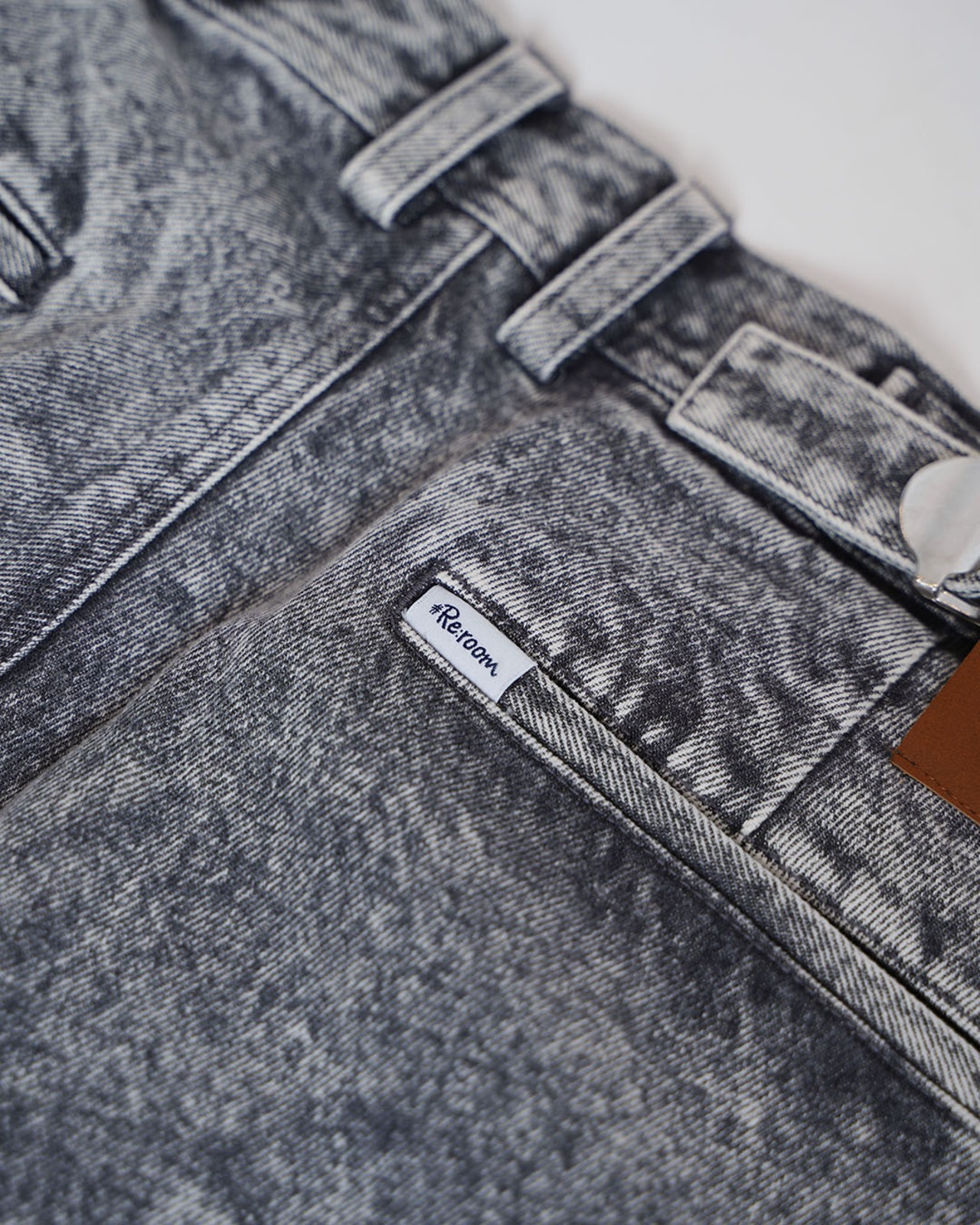 【#Re:room】TWO TUCK WIDE DENIM PANTS［REP321］