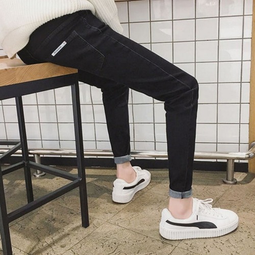 スリムジーンズカジュアルサマーデニムパンツ